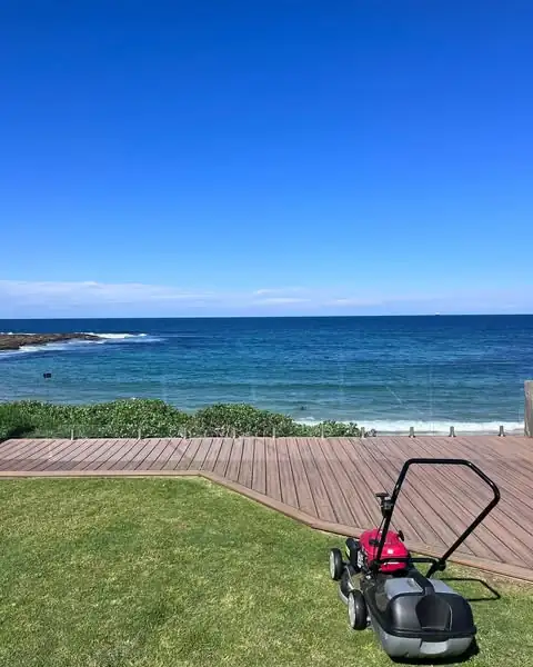 Lawn mowing & edging by Sunny Garden in Blue Bay